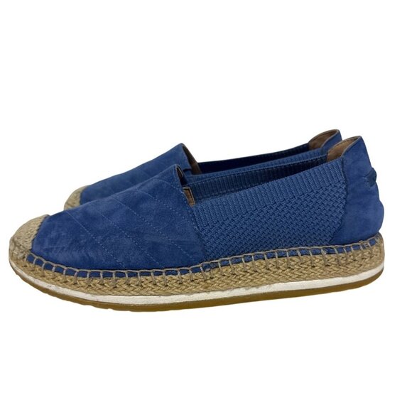 Cole Haan Women's Shoes Cloudfeel Blue Suede Espadrilles Slip On Size 7 Beach - Picture 3 of 8